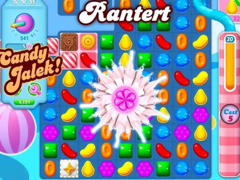 Candy Blast Mania Gameplay - Creating Special Candies Candy Blast Mania gameplay showing a player creating a Rainbow Jalebi power-up