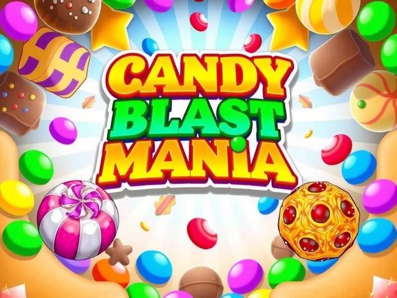 Candy Blast Mania Main Cover - India Edition Candy Blast Mania game cover featuring Indian sweets like gulab jamun and jalebi